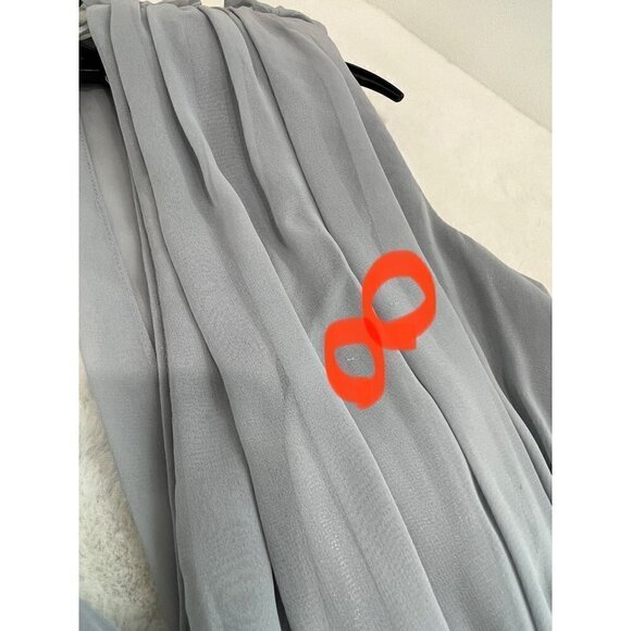 NWTD ELIZA J Size 6 Silver Beaded Zippered Tie Back Evening Gown Dress MSRP$198 - Picture 6 of 16